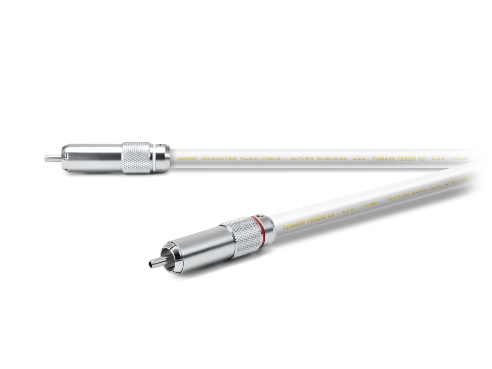 [レンタル] オヤイデ電気 TUNAMI TERZO RR V2 RCAインターコネクトケーブル 1.0mペア - 1