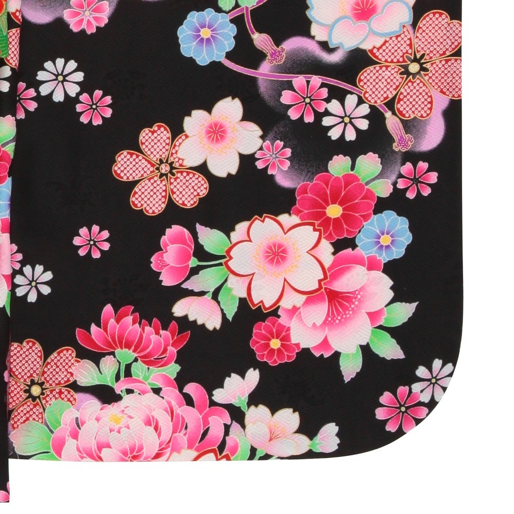 [レンタル] 七五三/節句 着物セット 7歳女の子 艶やか 黒美人の宅配レンタル - 2