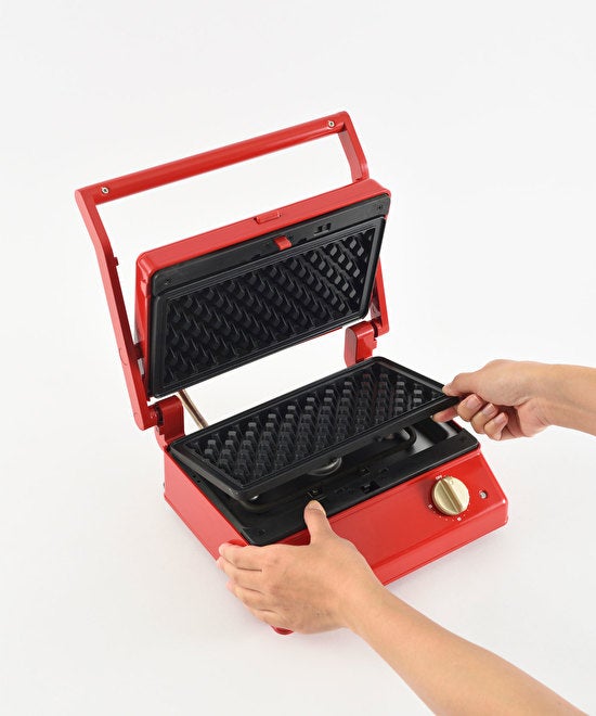 [レンタル] ブルーノ グリルサンドメーカー ダブル用ワッフルプレート - 6