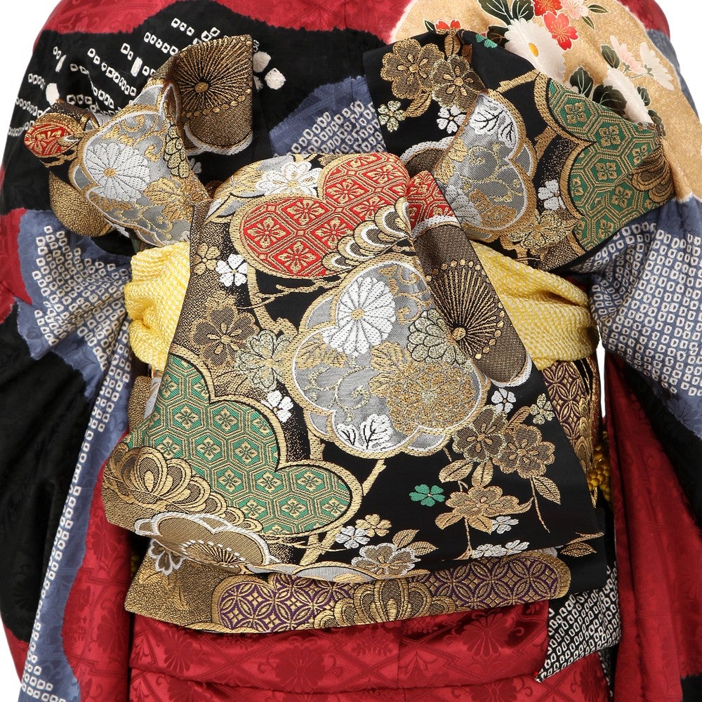 [レンタル] 振袖 小紋絞り花柄 Lサイズの宅配レンタル - 4