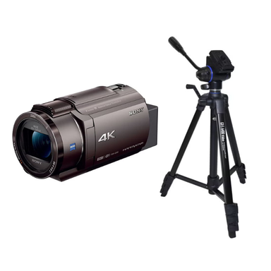 ソニー 4Kビデオカメラ FDR-AX45A ブラウン + 三脚 GX6400 Video セット