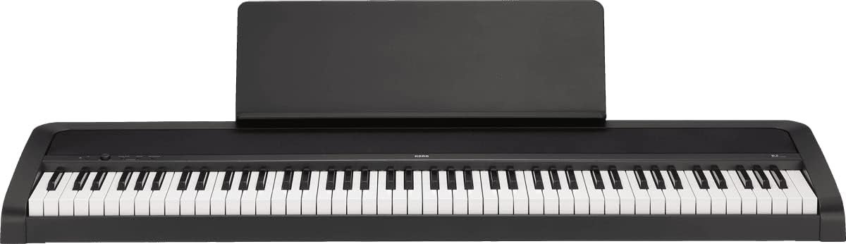 [レンタル] KORG B2 電子ピアノ 88鍵盤 ブラック [ダンパーペダル、譜面立て付き] - 2