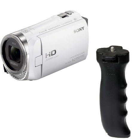 レンタル Sony ビデオカメラ Hdr Cx480 ホワイト バッテリーグリップgp Rentio レンティオ
