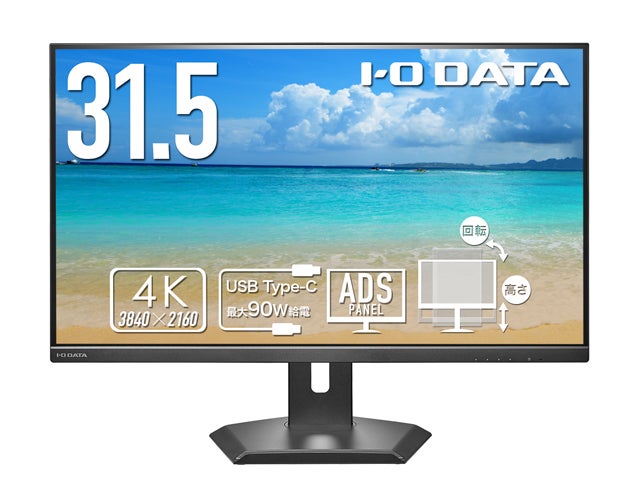 [レンタル] アイ・オー・データ(IODATA)LCD-CU321D-FX 31.5型液晶ディスプレイ