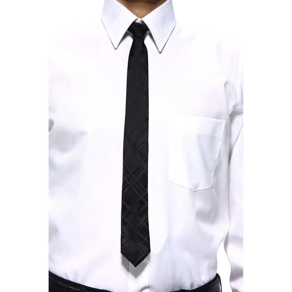 [レンタル] コスチューム・ナショナル メンズネクタイ シルク ブラック ウィンドーペン柄の宅配レンタル - 4