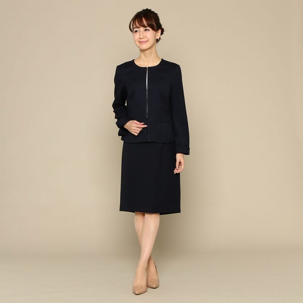 [レンタル] リフレクト セレモニースーツ2点セット(ノーカラージャケット+スカート)の宅配レンタル - 12