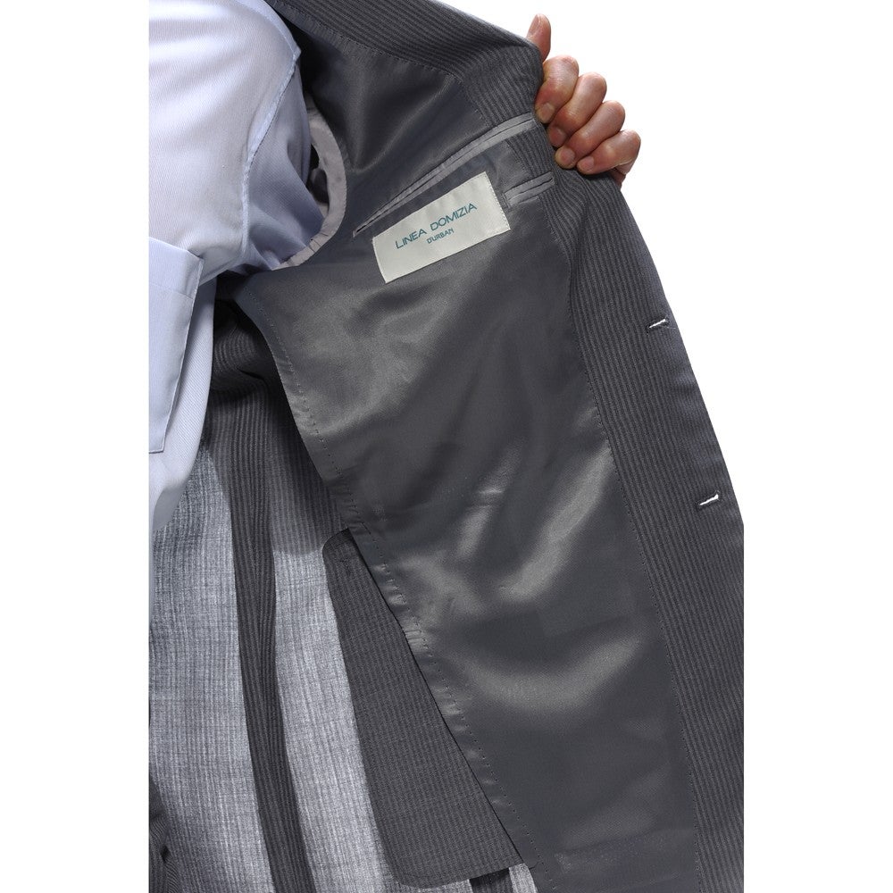 [レンタル] ダーバン ストライプ メンズスーツ2点セット(ジャケット+パンツ) グレーの宅配レンタル - 5