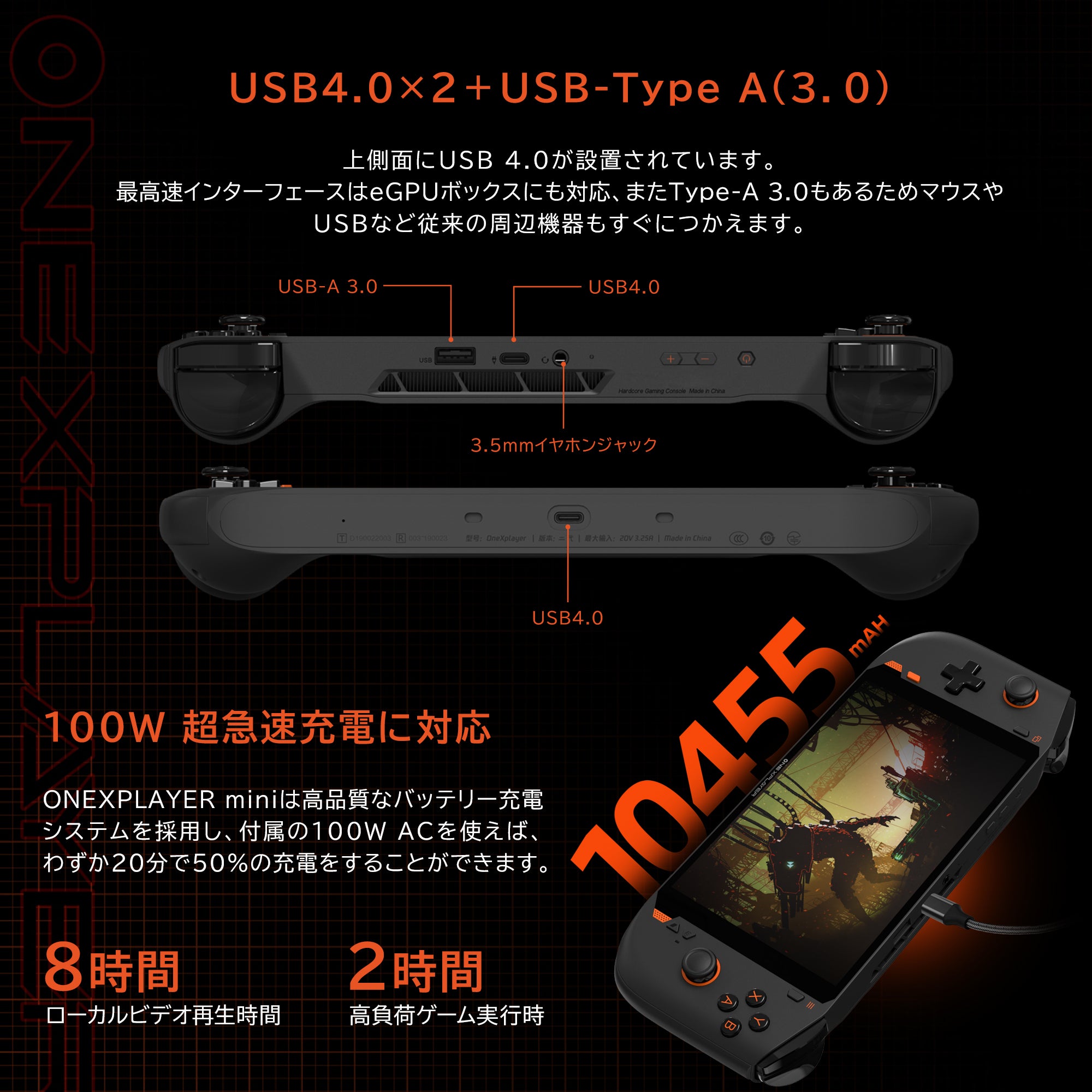 [レンタル] One-Netbook(ワンネットブック) ONEXPLAYER mini 国内正規版(Core i7-1195G7/16GB/512GB) ONEXMJI-B5 ポータブルゲーミングパソコン - 6