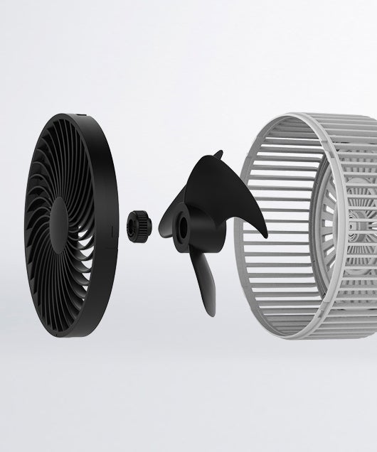 [レンタル] THREEUP（スリーアップ）CF-T2507WH 空気清浄機能付サーキュレーター - 4