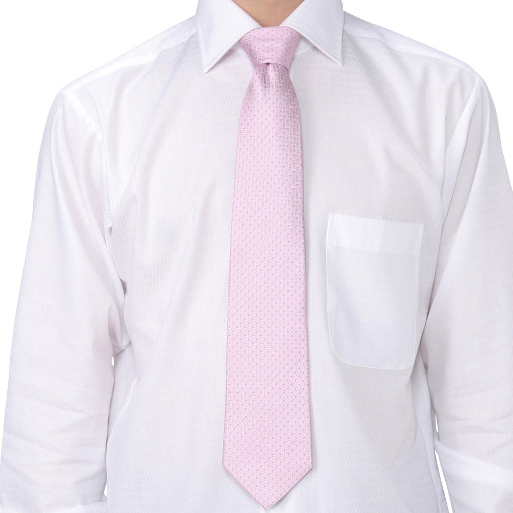 [レンタル] f-mode メンズネクタイ シルク ピンク ピンドット柄の宅配レンタル - 5