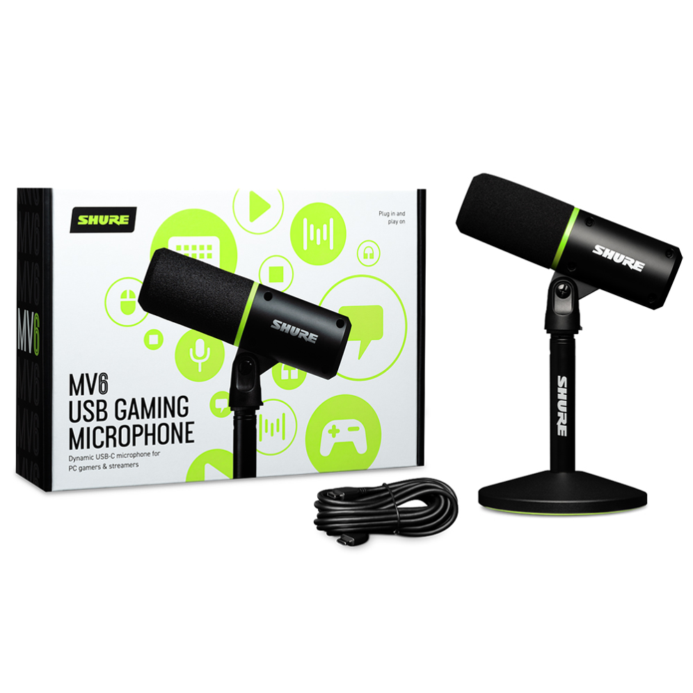 SHURE MV6 USBゲーミングマイクロホン パッケージ・付属品一覧 - 4