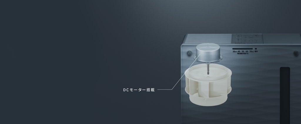 [レンタル] パナソニック ヒーターレス気化式加湿器 ナノイー搭載 FE-KXY05 （プレハブ洋室14畳） - 4