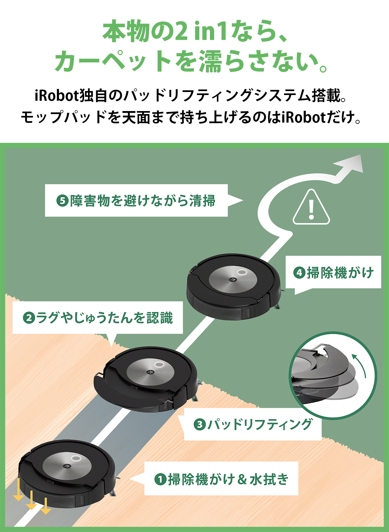 [レンタル] ルンバ コンボ j7+ 掃除機＆床拭きロボット アイロボット公式 [ロボットスマートプラン＋] - 9