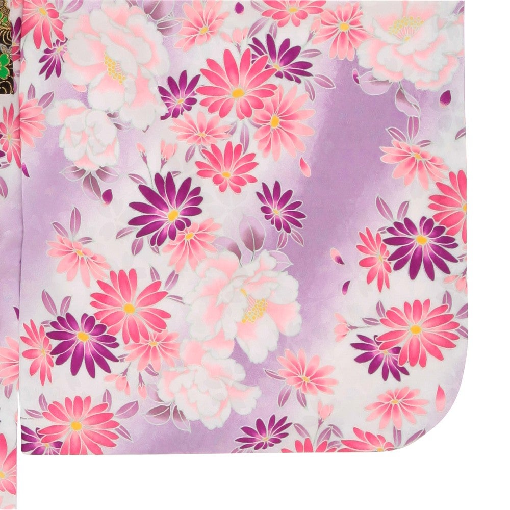 [レンタル] 七五三/節句 着物セット 7歳女の子 ふんわり コスモス柄の宅配レンタル - 2