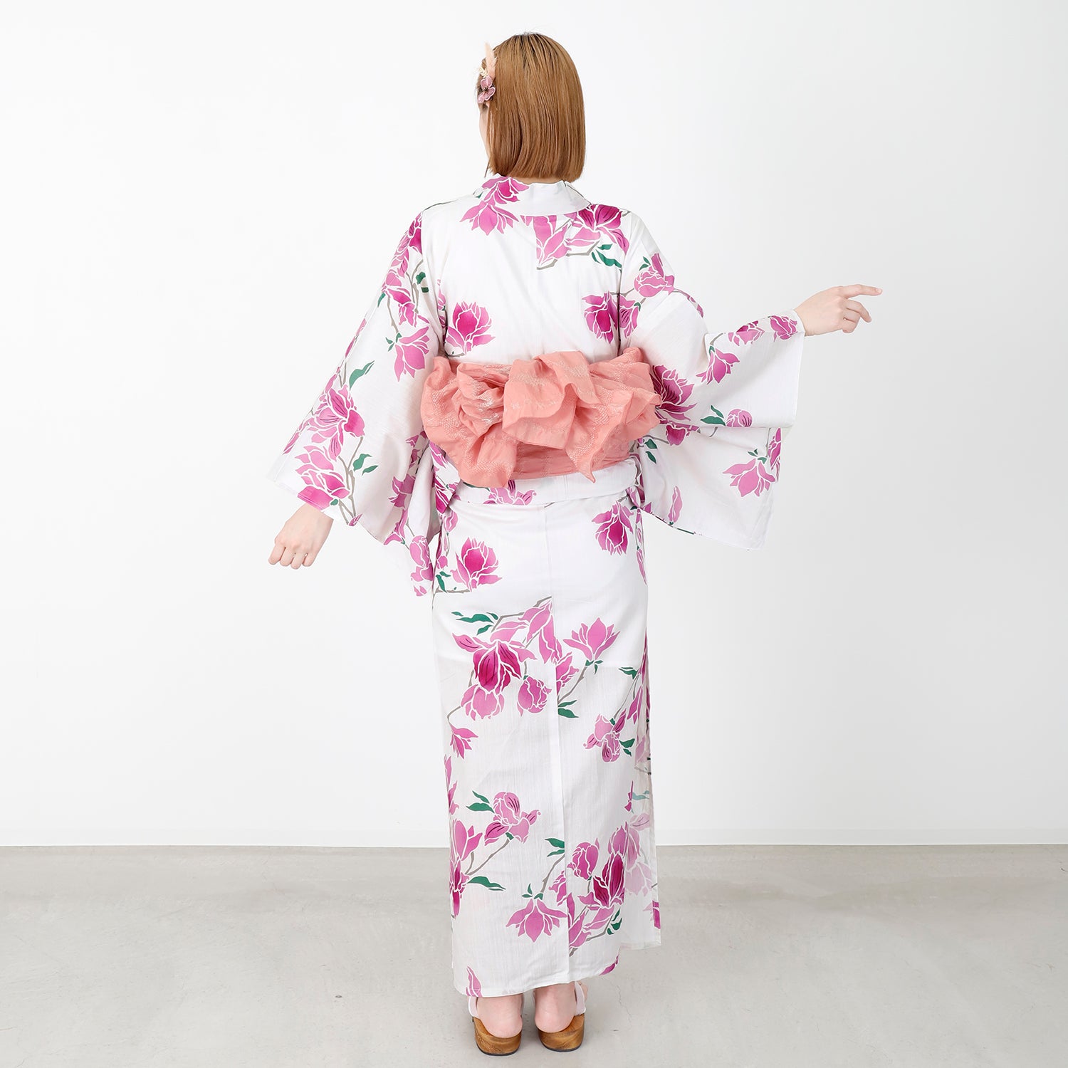 [レンタル] [2025新作]SION レディース浴衣 花柄 フリーサイズの宅配レンタル - 5