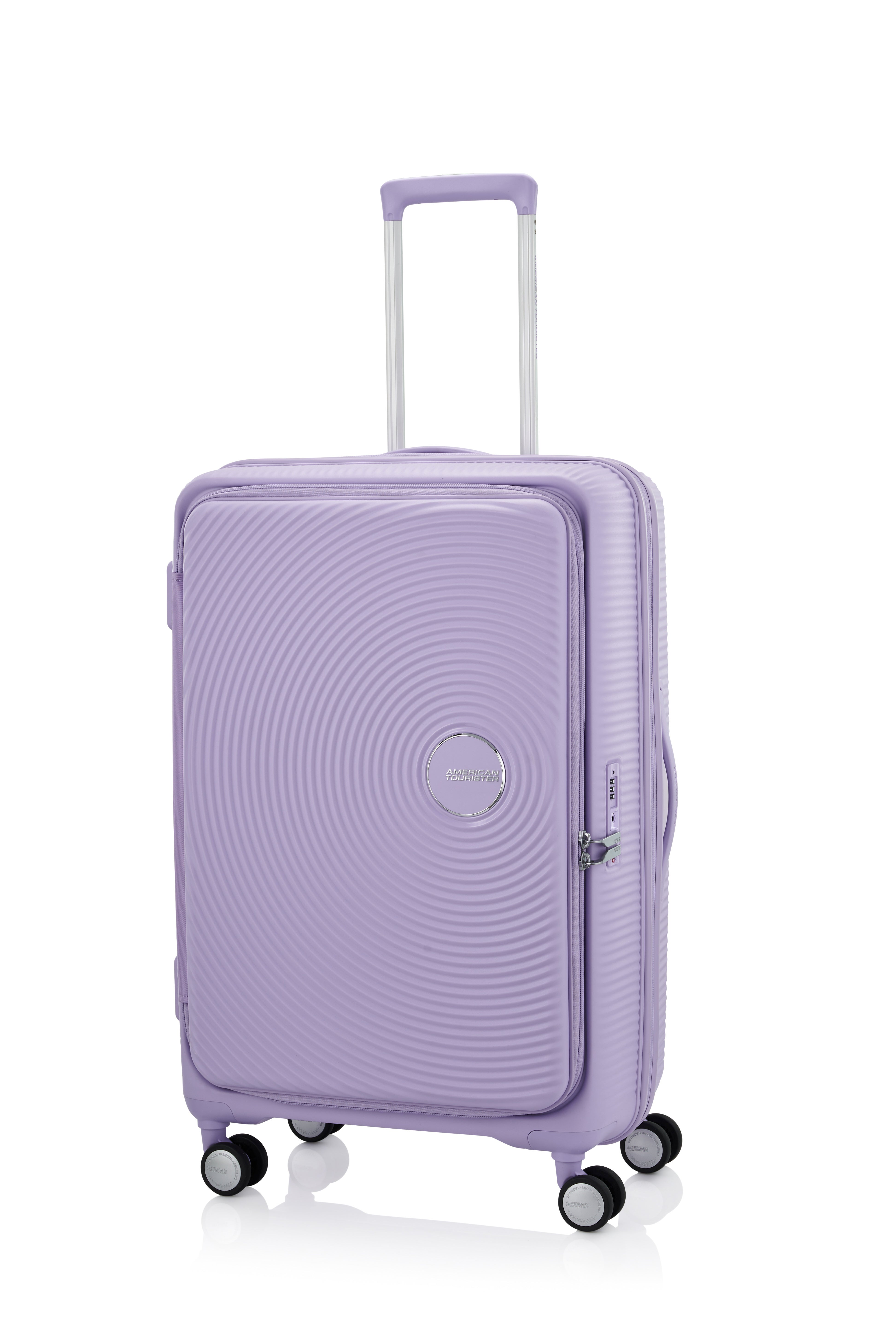 [レンタル] [8-10泊向けサイズ]AMERICAN TOURISTER CURIO スピナー75 エキスパンダブル 98L/拡張時114L ハードスーツケース ラベンダー