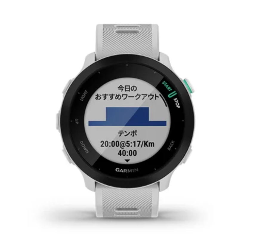 ガーミン　FOREATHLETE55 ホワイト ForeAthlete 55 White | スマートウォッチ | Garmin 日本