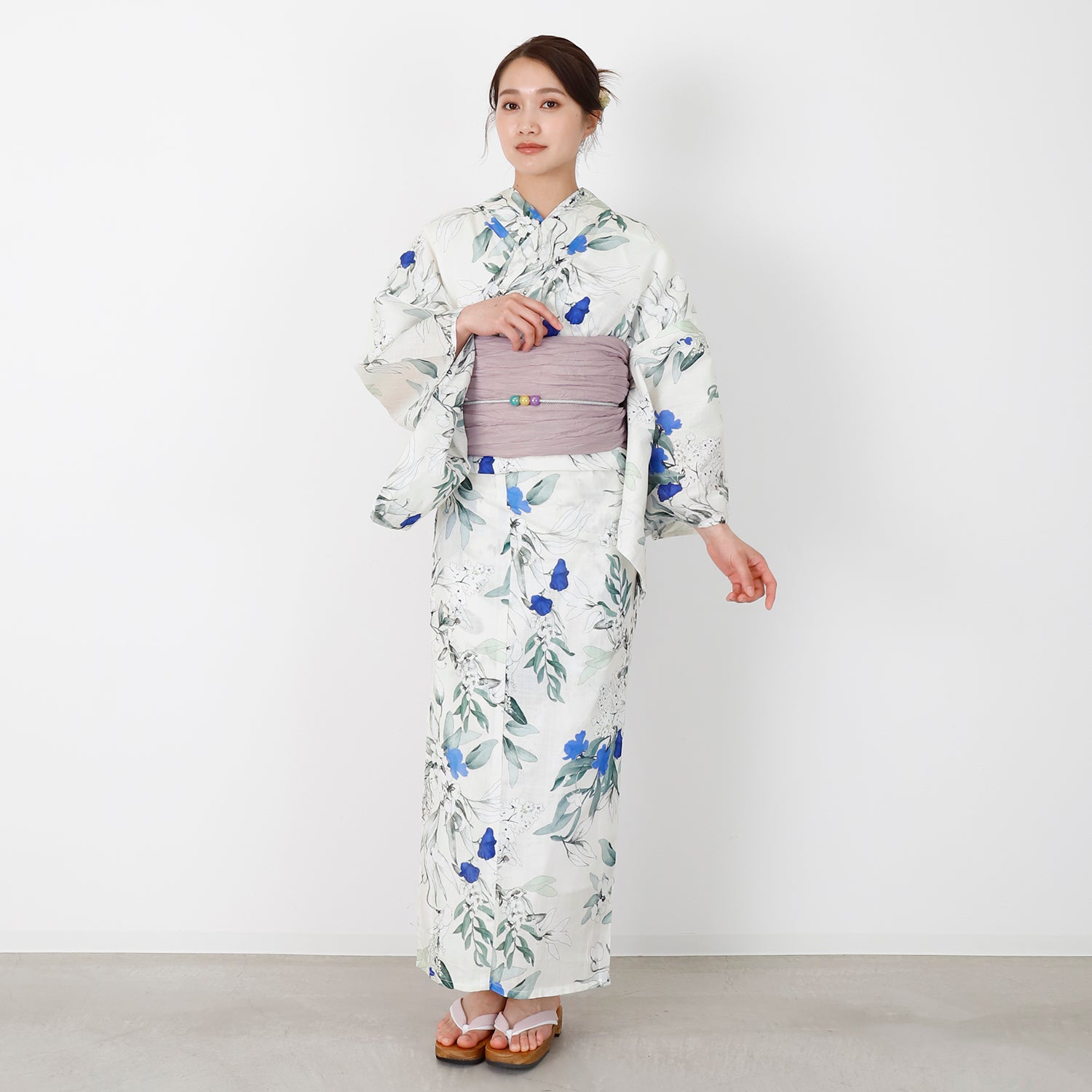 [レンタル] [2025新作]SION レディース浴衣 花柄 フリーサイズの宅配レンタル - 3