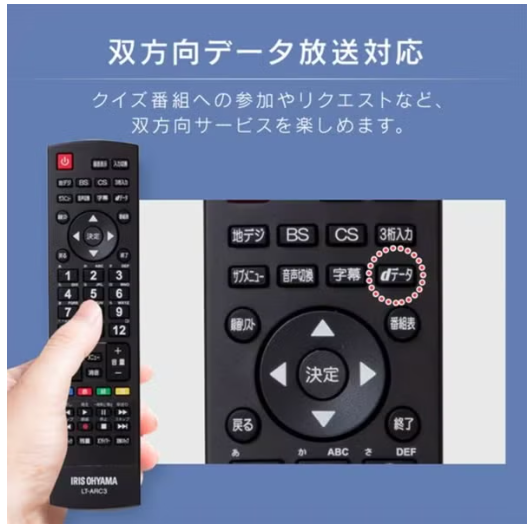 [レンタル] アイリスオーヤマ LUCA LT-32E320 32V型 2K液晶テレビ - 3