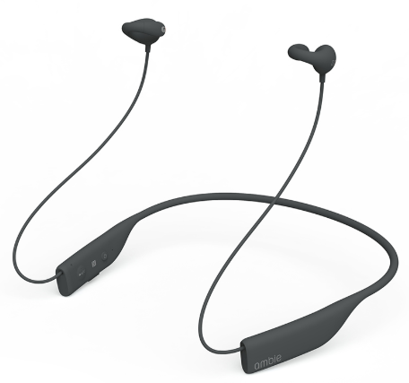 耳を塞がないイヤホン ambie ワイヤレスイヤカフ ブラック