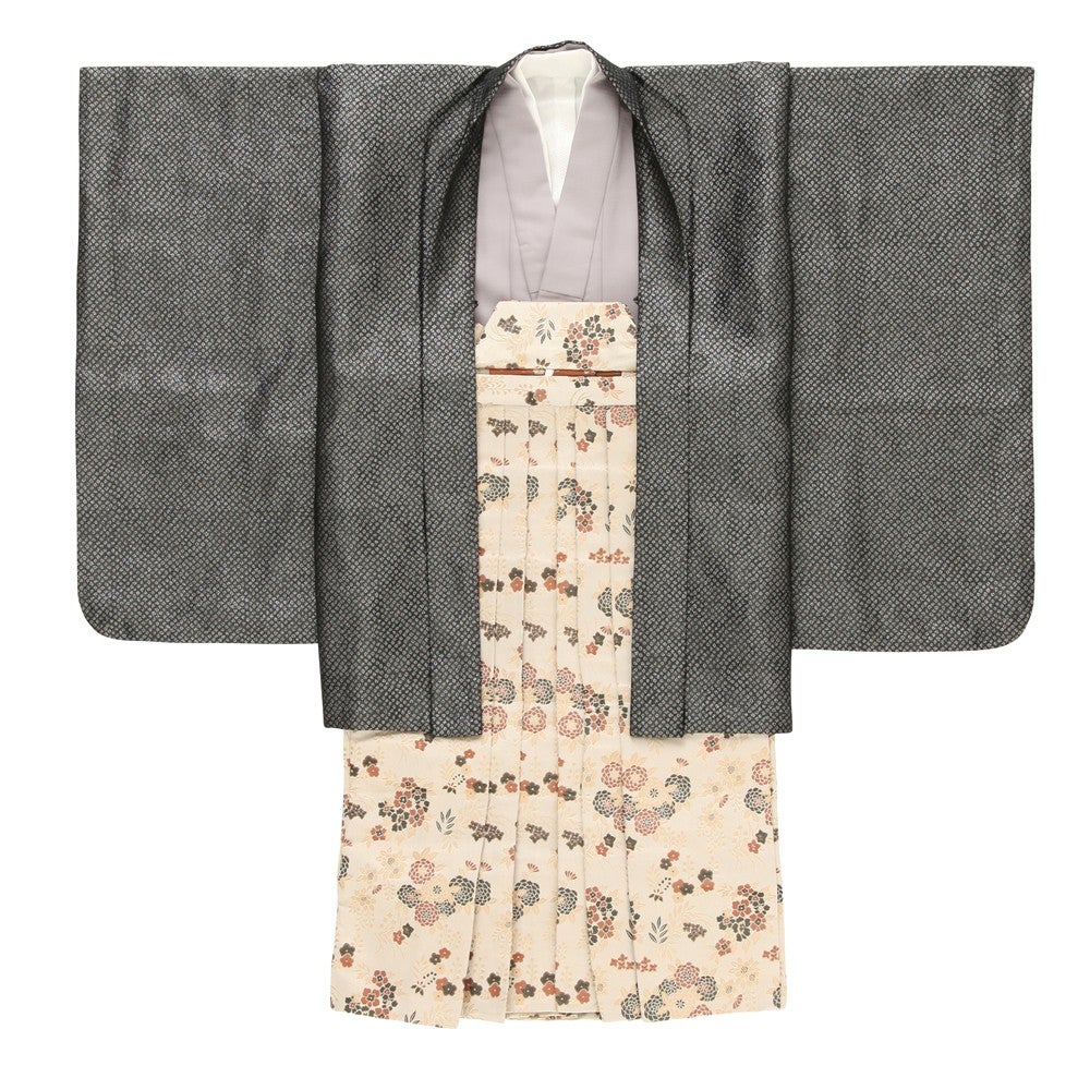 [レンタル] 七五三/節句 袴セット 5歳 男の子 交織 絵羽 四ツ身 ひさかたろまんの宅配レンタル - 4