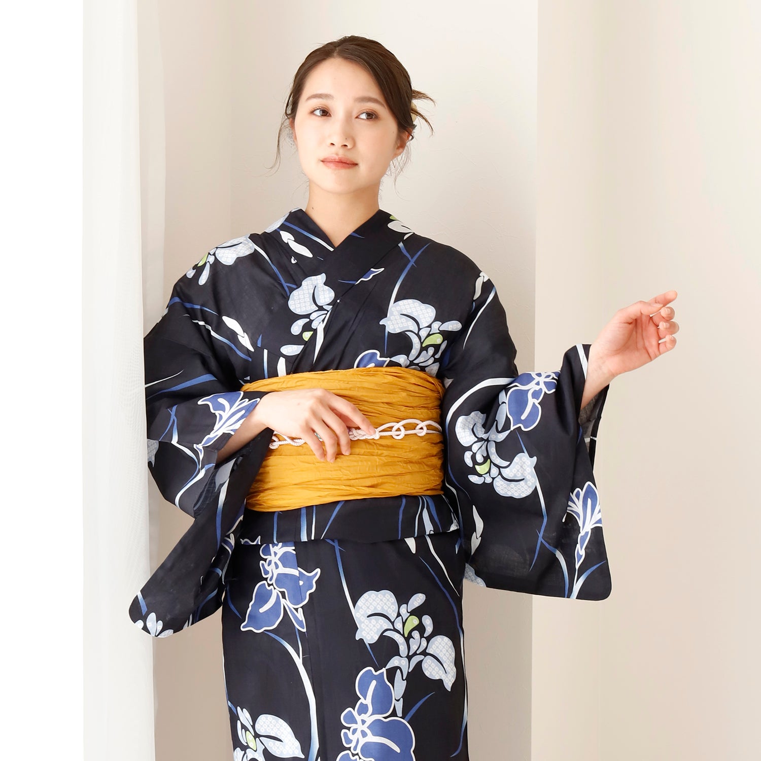 [レンタル] [2025新作]SION レディース浴衣 菖蒲 フリーサイズ