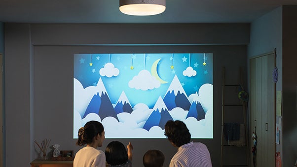 [レンタル] popIn Aladdin (ポップインアラジン) 世界初の照明一体型プロジェクター PA18U02VN - 4