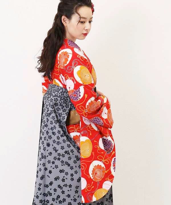 [レンタル] 【対応身長 157cm～165cm】卒業式 袴 レンタル フルセット 女性 袴セット-1042の宅配レンタル - 11