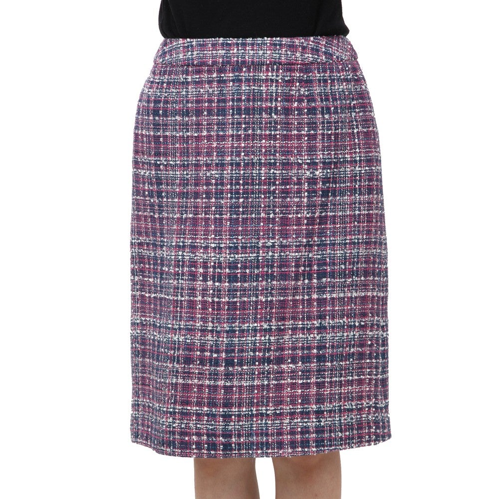 [レンタル] ルネ フェミニンチェック セレモニースーツ3点セット(ジャケット+スカート+コサージュ) パープルピンクの宅配レンタル - 5