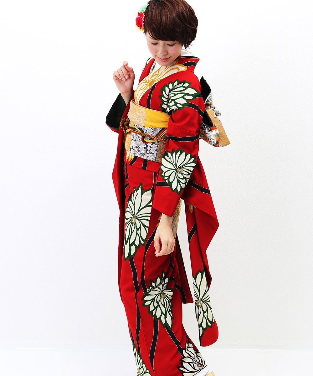 [レンタル] 【対応身長152-167cm】レンタル振袖フルセット-643の宅配レンタル - 9
