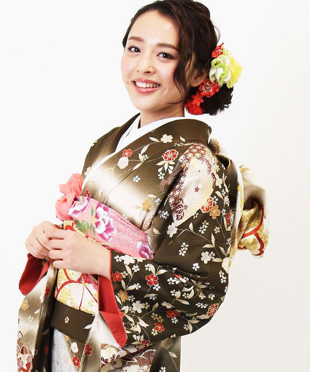 [レンタル] 【対応身長154-169cm】レンタル振袖フルセット-805の宅配レンタル - 5