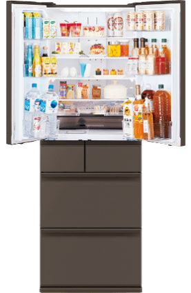レンタル] [547L][ファミリー向け][観音開き]三菱電機 MR-WZ55N 中だけ