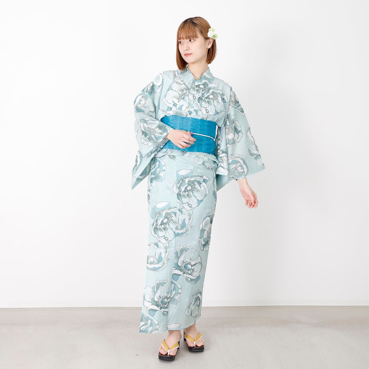 [レンタル] [2025新作]SION レディース浴衣 椿 フリーサイズの宅配レンタル - 3
