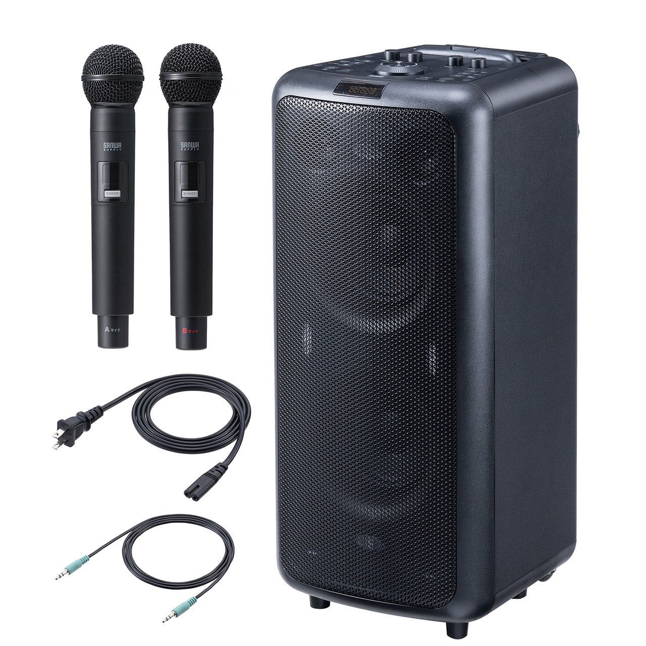 [レンタル] サンワサプライ ワイヤレスマイク スピーカーセット 拡声器