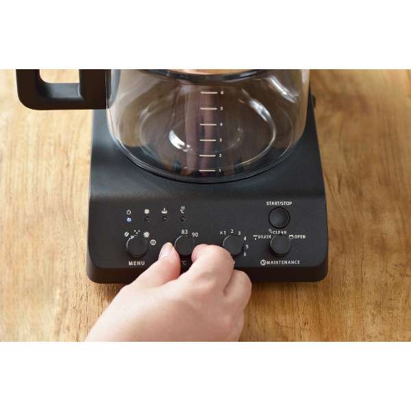 [レンタル] ツインバード 全自動コーヒーメーカー CM-D465B [容量6杯モデル] - 6