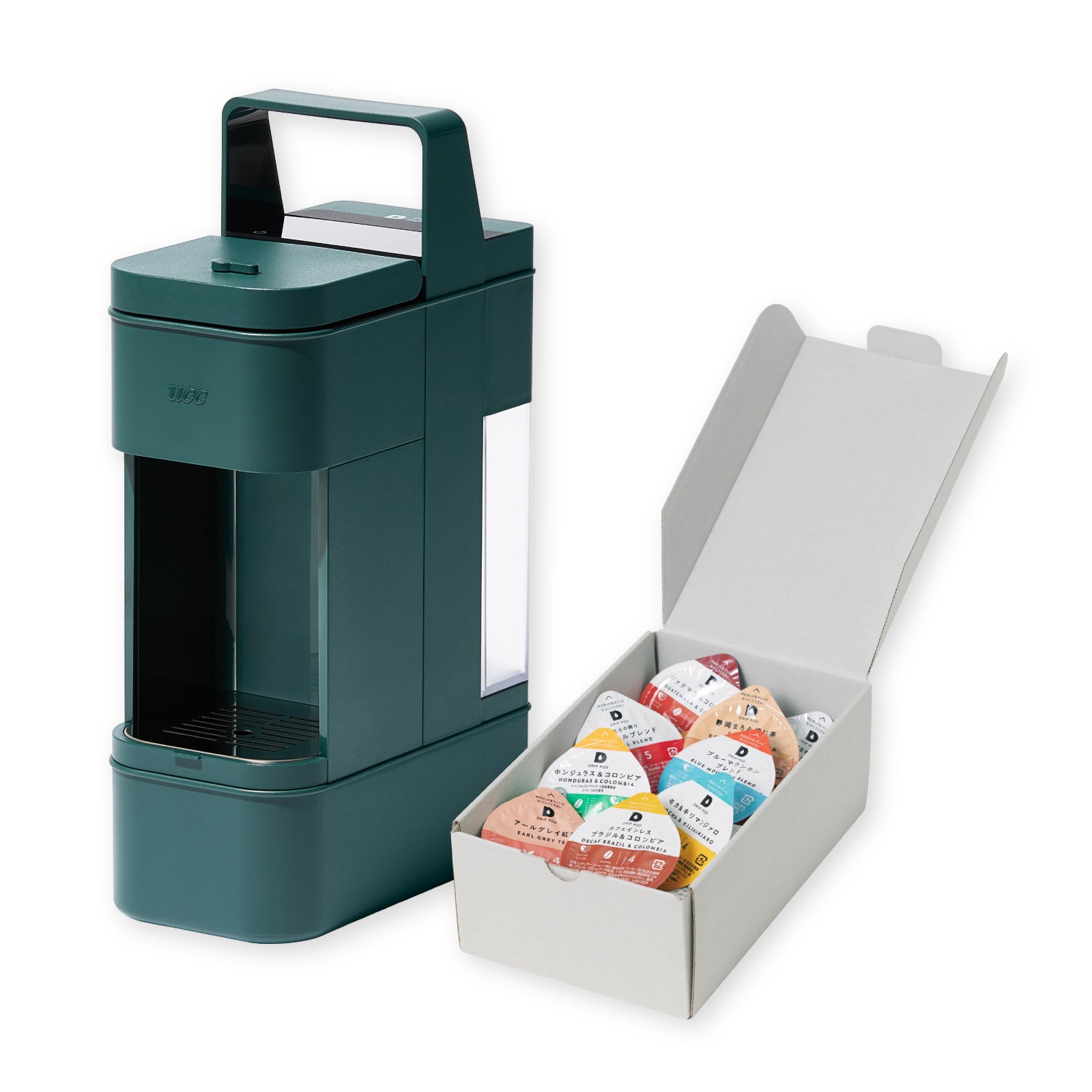 [レンタル] 【テイスティングキット付】UCC DRIP POD YOUBI ボタニカルグリーン