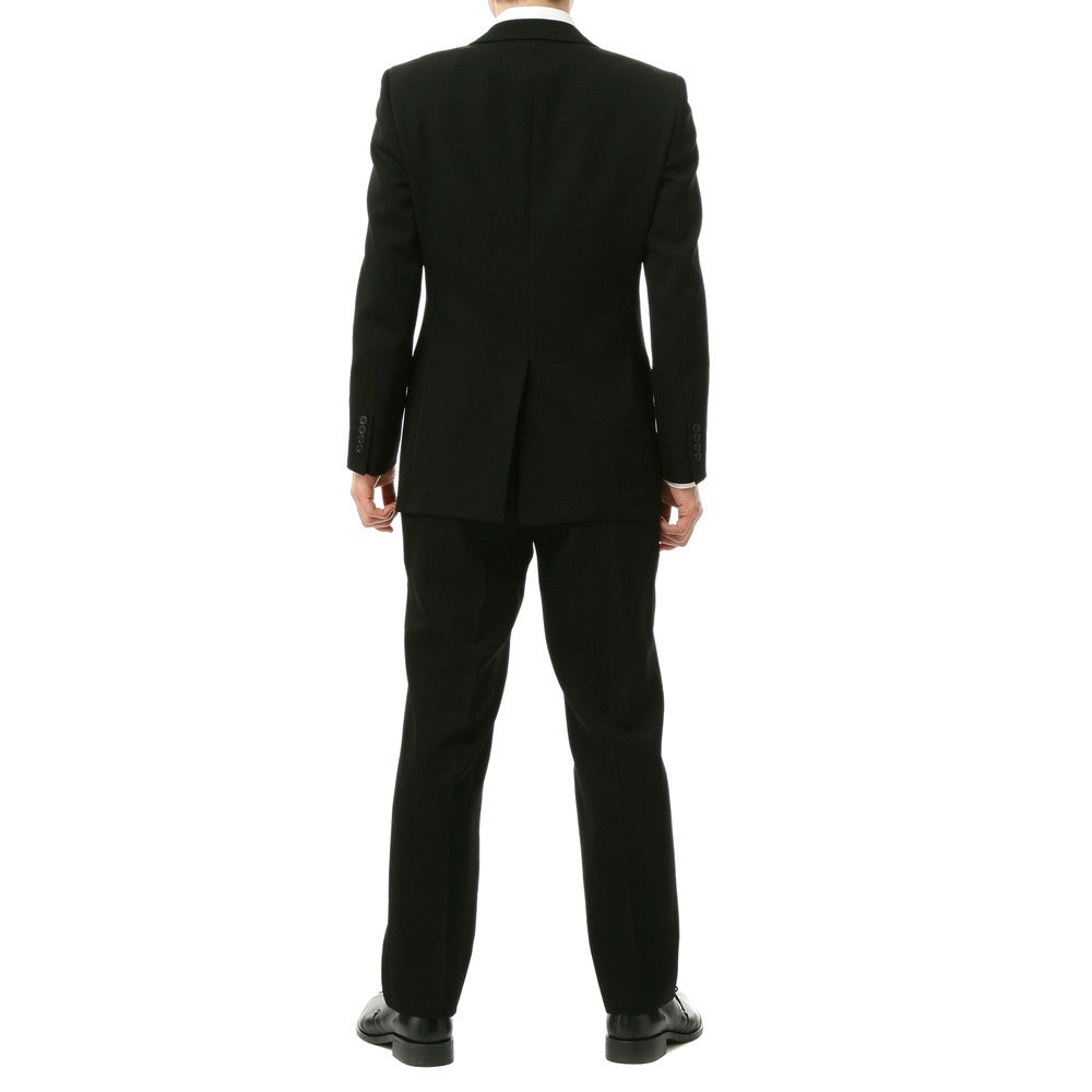 [レンタル] メンズ フォーマルスーツ3点セット(ジャケット+ベスト+パンツ) ブラックの宅配レンタル - 2