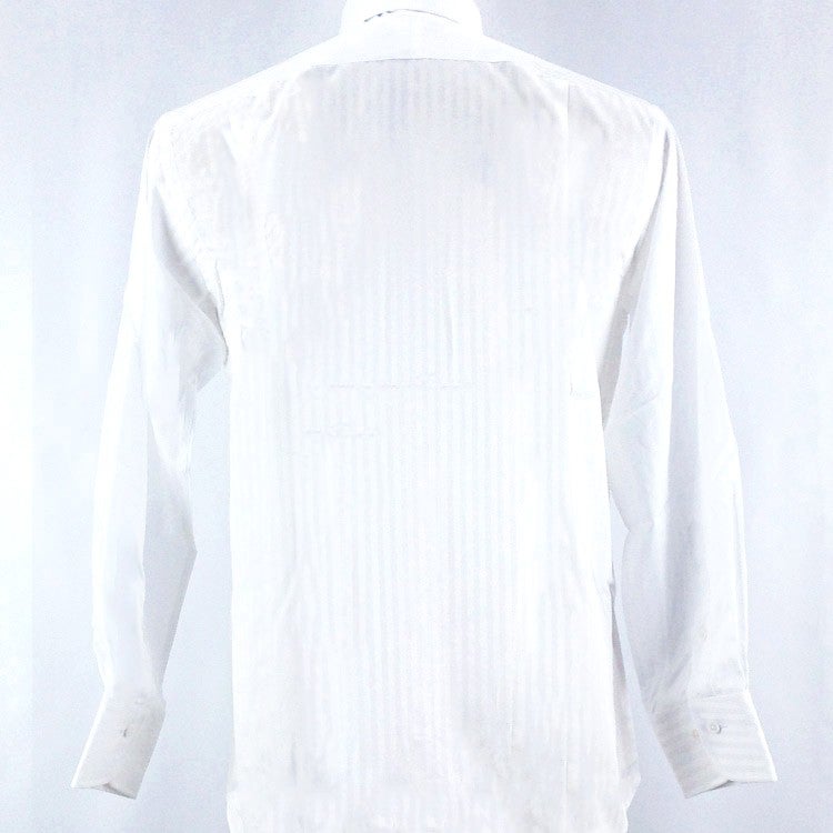 [レンタル] 早稲田屋 メンズワイシャツ 長袖 ボタンダウン 白 シャドーストライプ (Mサイズ / Lサイズ)の宅配レンタル - 4