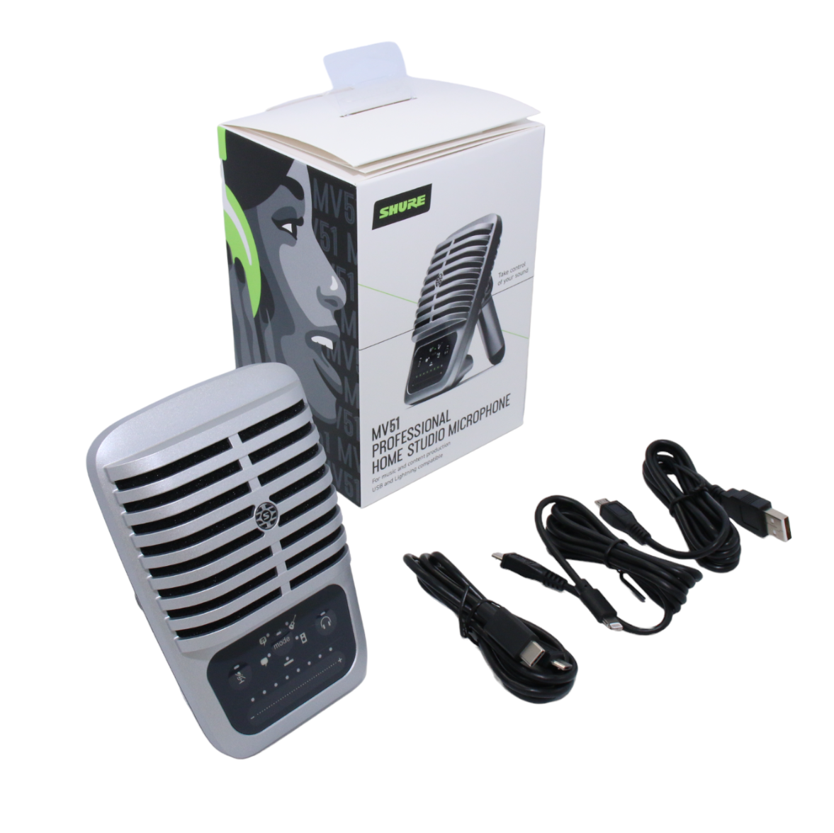 [レンタル] SHURE MV51 デジタルラージダイアフラム コンデンサー マイクロホン - 4