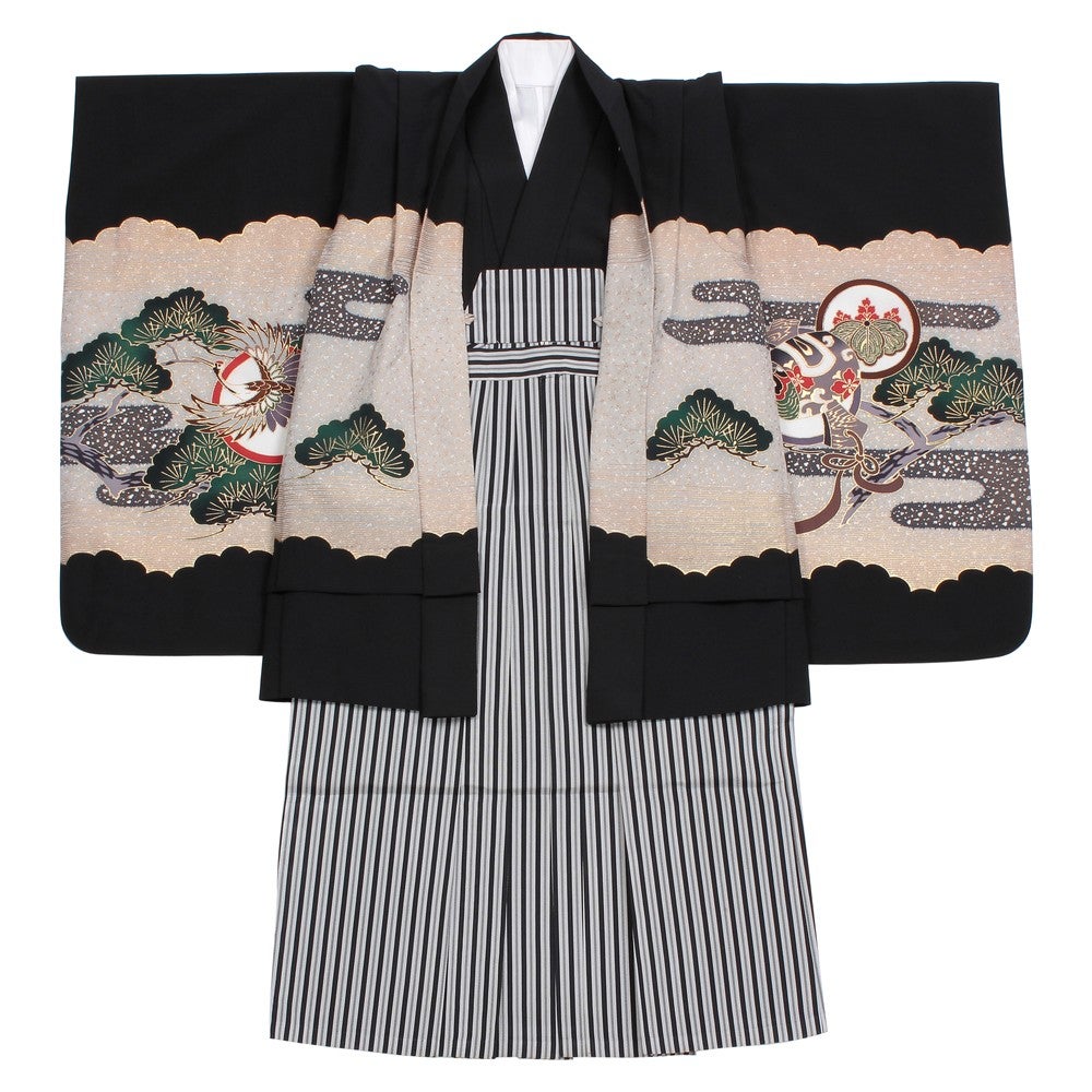 [レンタル] 七五三/節句 袴セット 5歳 男の子 漆黒 鷹の宅配レンタル - 4