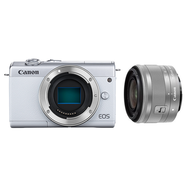 CANON EOS M200 レンズキット ホワイト ミラーレス一眼