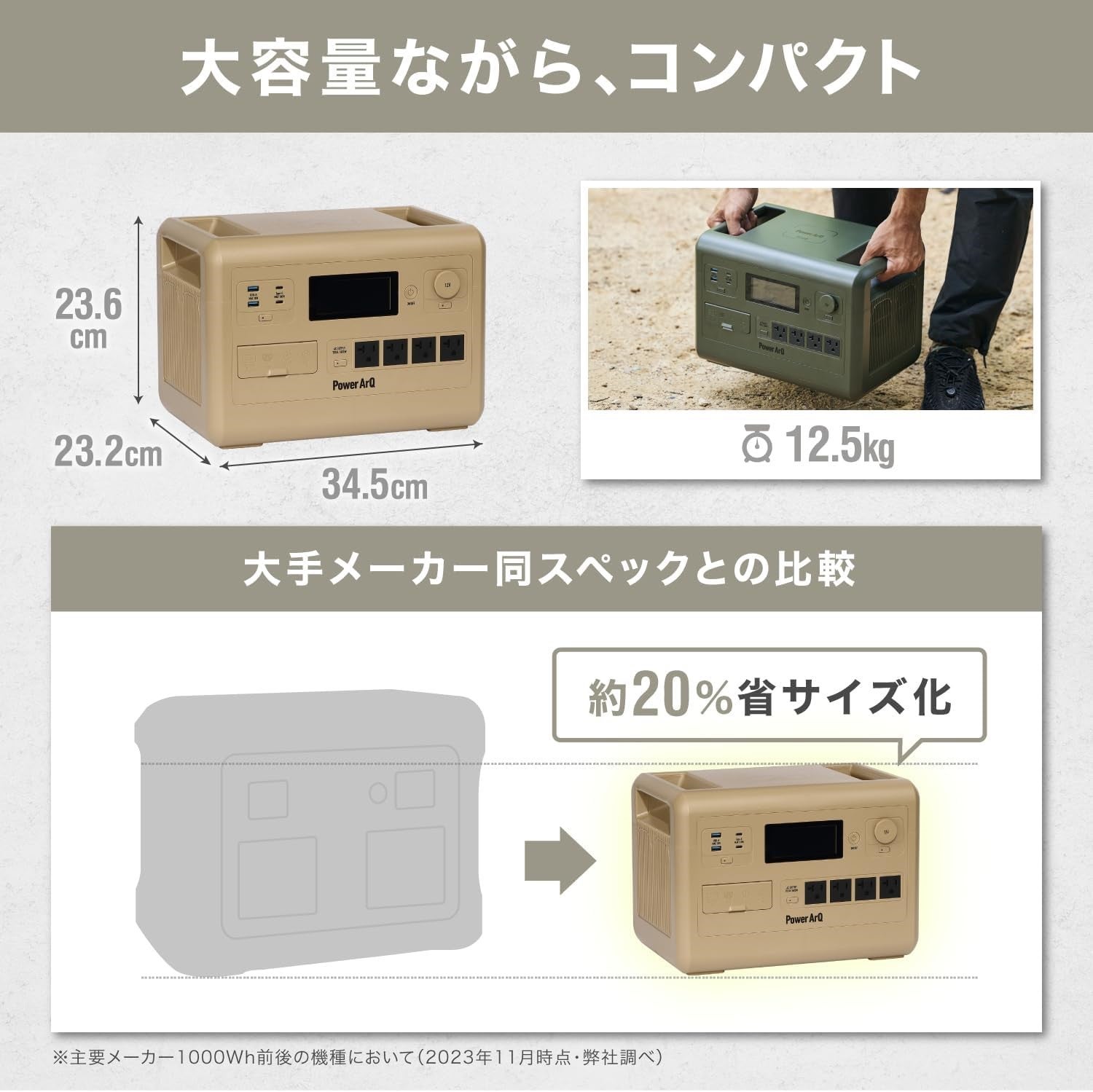 [レンタル] 加島商事 PowerArQ S10 Pro ポータブル電源（1024Wh） - 11