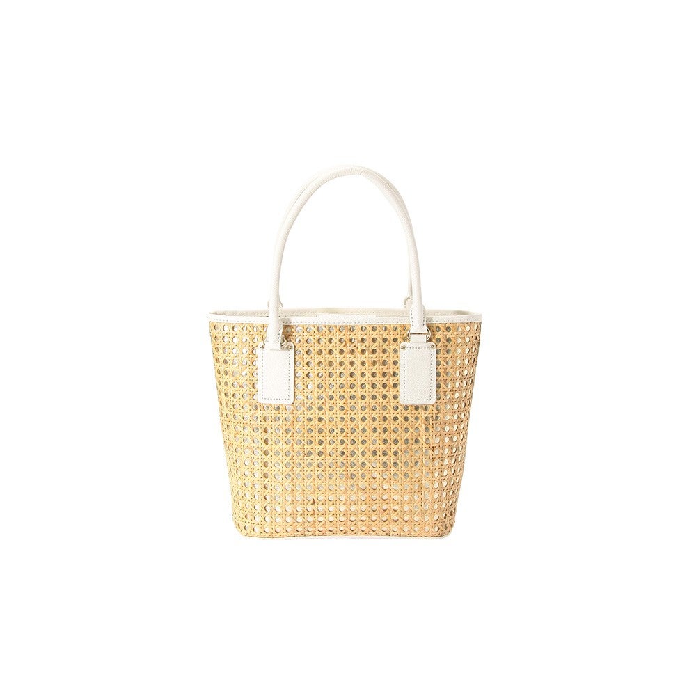 [レンタル] レディース ケイトスペード ストロー ハンドバッグ ベージュ