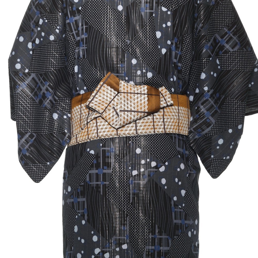 [レンタル] リョウコ・キクチ(R.KIKUCHI) メンズ浴衣 フルセット 格子柄 身長目安175cm・180cmの宅配レンタル - 15