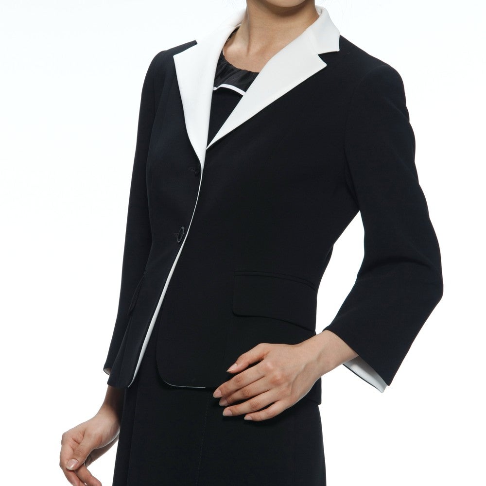 [レンタル] マックスマーラ セレモニースーツ2点セット(ジャケット+ワンピース) ブラック / ブルーの宅配レンタル - 8