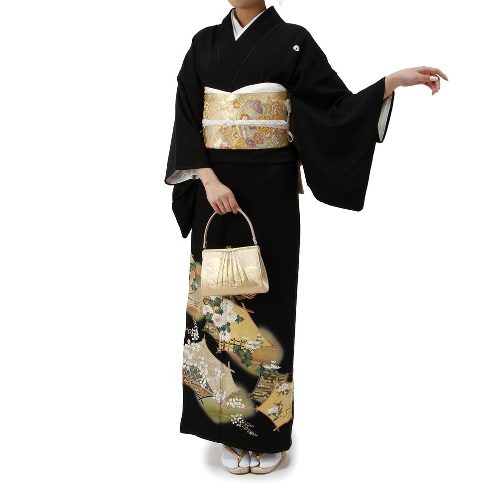 [レンタル] 留袖セット 花柄 (長襦袢、帯、和装小物一式)の宅配レンタル - 3