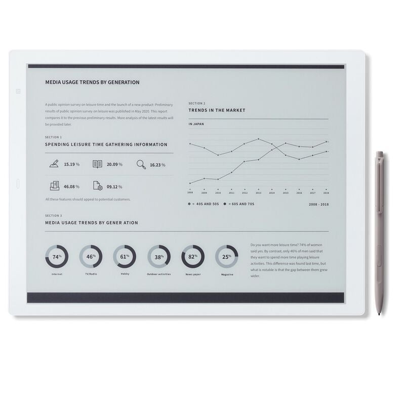 富士通　QUADERNO クアデルノ　A4 (Gen2) 富士通 QUADERNO クアデルノ A4 (Gen2) Fujitsu Quaderno A4 2nd