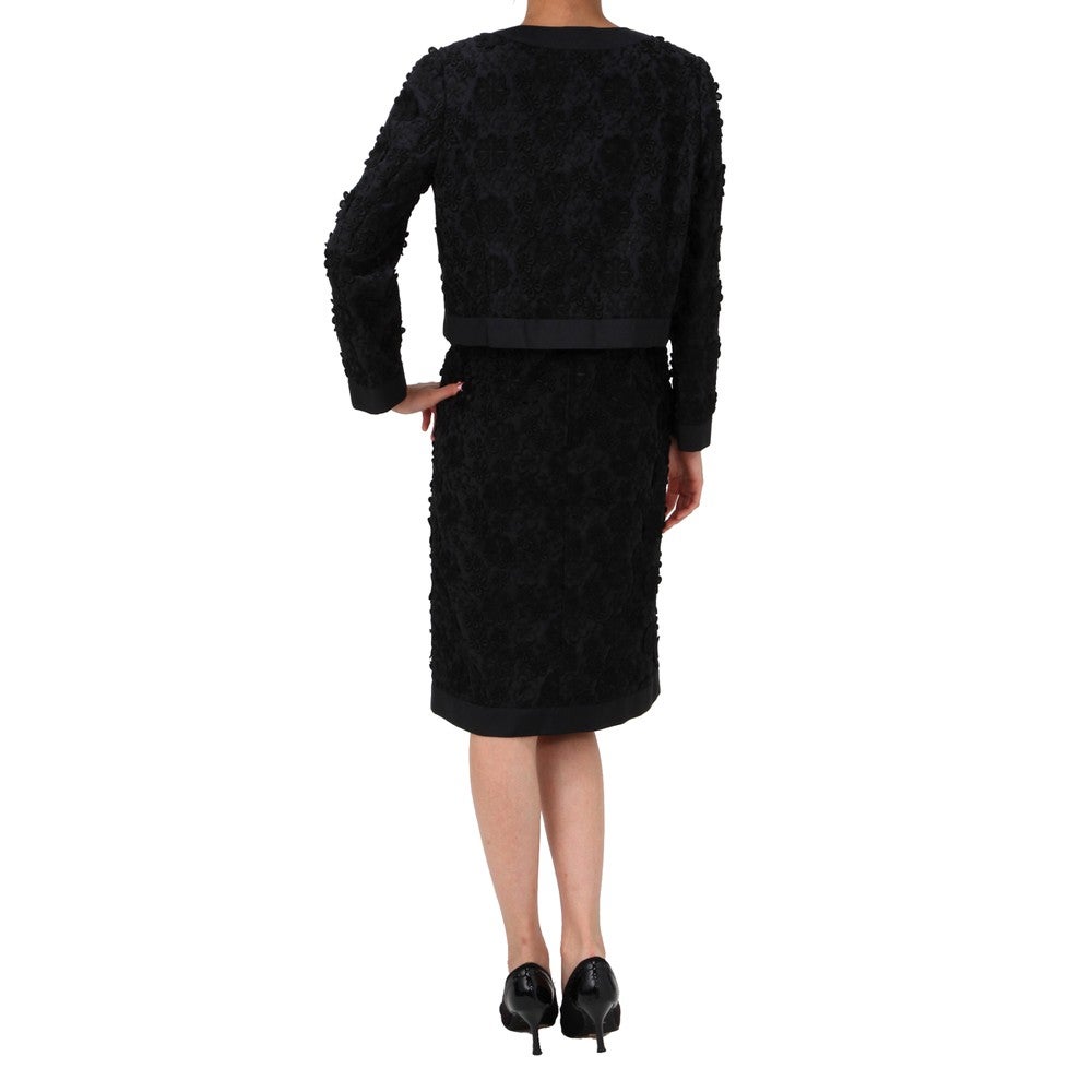 [レンタル] ハロッズ セレモニースーツ3点セット(ジャケット+ミディアムワンピース+コサージュ) ブラックの宅配レンタル - 2