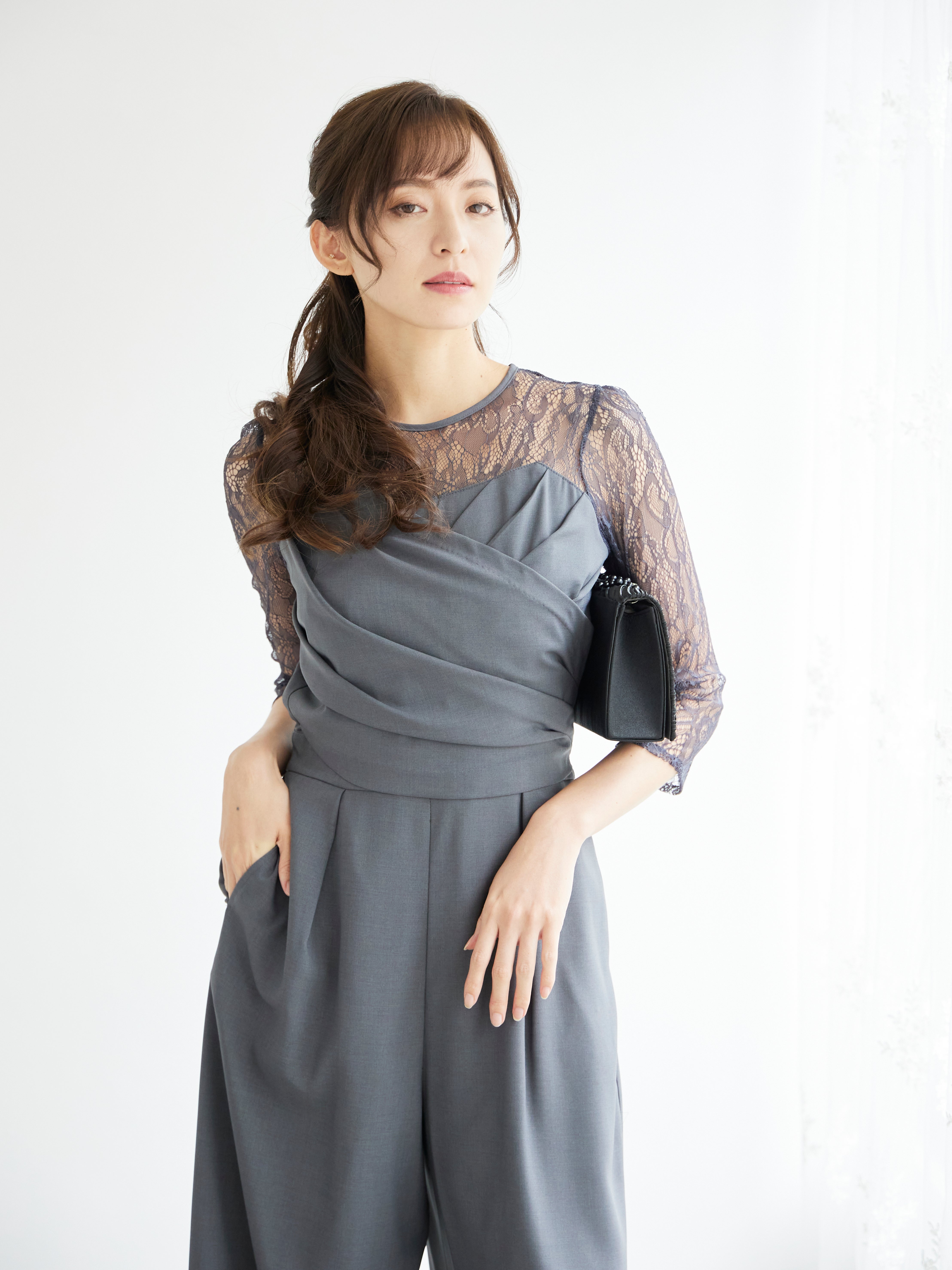 レンタル] BELINDA DE CAPRIS クロスデザイン オールインワン パンツ