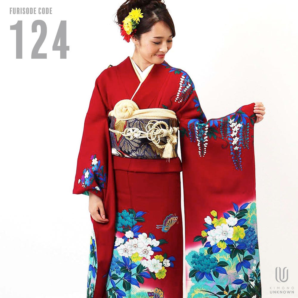 [レンタル] 【対応身長155-170cm】レンタル振袖フルセット-124